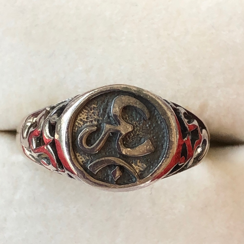 Solid Sterling Silver Middle Eastern Ring S 10 - image 5